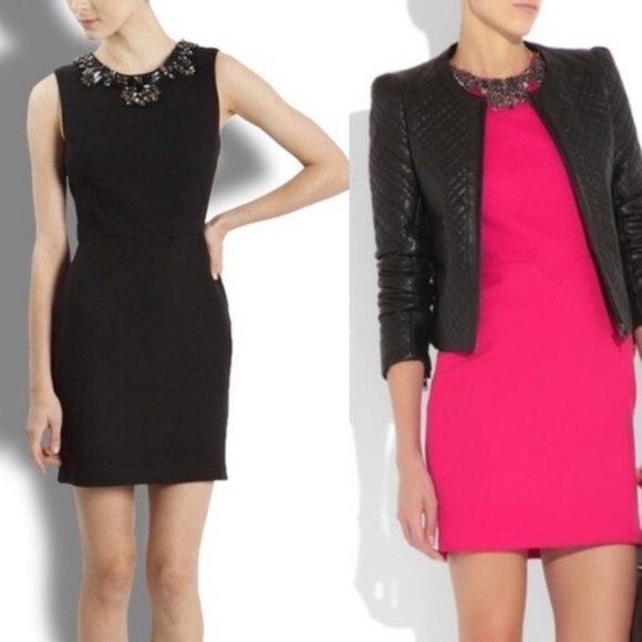 3.1 Phillip Lim Embellished Sheath Dress - black, size 4 - Picture 1 of 10